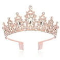 thumbnail image 1 of Corona de cristal y tiara con peine para niñas o damas Cumpleaños Navidad Navidad Fiesta de Halloween Regalo del día de San Valentín Tiara de boda Adepaton CPB-DE-LYY910-1, 1 of 5