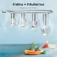thumbnail image 6 of Portable 35 Pound Golden Nugget Ice Machine And 26 Pound Bullet Ice Machine | Soft Chew Ice Crusher, Automatic Cleaning, One Click Operation for Home/kitchen/camping/RV with Basket And Spoon, 6 of 9