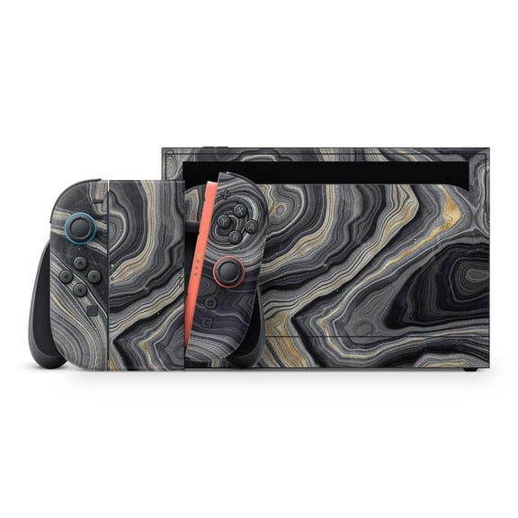DesignSkinz Vivid Agate Vein Slice Foiled V15 Full-Body Skin Decal Wrap Cover for Nintendo Switch 2