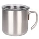 thumbnail image 3 of Taza de acero inoxidable 304 con asa, taza portátil de boca ancha para el hogar, restaurante, cafetería, 3 of 14