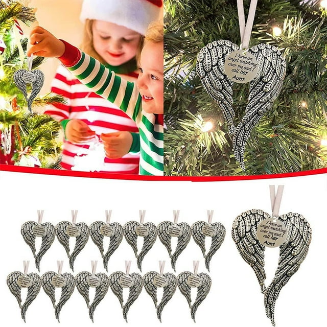 POINTERTECK Eye-Catching Christmas Pendants Delicate Electroplate Heart Shape Xmas Themed Hanging Decor for Party