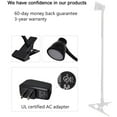 thumbnail image 3 of Clamp Desk Lamp Dimmable Clip on Reading Light (3000-6500K) Adjustable Color Temperature,Mini USB Table Lamp Adjustable 360 Degree Gooseneck Clip Reading Light for Reading, Working-White, 3 of 9