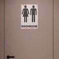 thumbnail image 3 of OULII 1Set Small Bathroom Signs in Retro Style for Home Wall Hangings 11.71X7.78X0.04In, 3 of 8