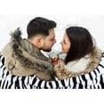 thumbnail image 2 of Flannel Fleece Throw Blanket for Couch, Zebra Blanket Black and White for Adult, Lightweight Warm Cozy Soft Blanket for Bed Sofa 260GSM, Suitable for All Seasons (Black Zebra,50x60inches), 2 of 6