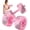 Vintage Polka Dots, variant on Travel Weights Water Filled Dumbbell Set of 2,6LB Hand Weights for Women at  Gym Exercise