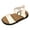 White, variant on Beach Sandals for Women Lightweight Cork Footbed Arch Support Summer Walking Shoes Buckle Ankle Strap Antislip Flat Shoes White Size 7.5