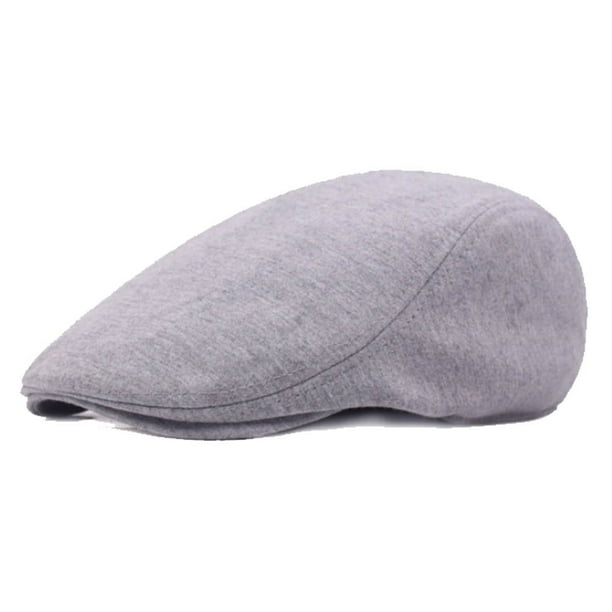 SKYCARPER Gorra Newsboy de algodón para hombre, color gris claro