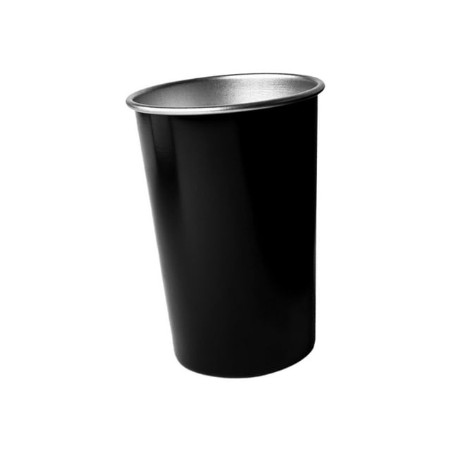 Stainless Steel Cup Stackable Drinkware Metal Drinking Glasses for Beach Bar Large Black