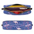 thumbnail image 2 of Disketp Flamingo Estuche de Lápices de Cuero con Cierre, Estuche Compacto para Papelería, Bolígrafos y Accesorios Pequeños, 2 of 7