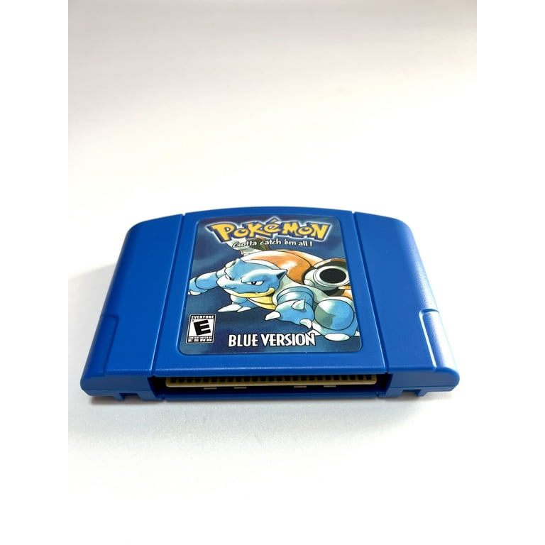 Pokemon Blue N64 Homebrew Game Cartridge (Special Edition) for