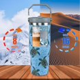 thumbnail image 5 of Sea Turtle Gifts for Women 30 oz Sea Turtle Tumbler with Handle Vacuum Reusable Insulated Tumblers with Flip Straw and Top Handle Stainless Steel 30 oz Coffee Mug Sea Turtle Cup Cold for 16 Hours, 5 of 6