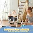 thumbnail image 3 of KloKick Toddler Swing - Baby Swing with Foldable Stand, Indoor/Outdoor Swing Set for Ages 1-3, Canvas Seat, 55lbs Capacity, 3 of 7
