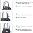 thumbnail image 4 of Combination Lock, Combination Lock 2 Pcs 4 Digit Padlock Gym Padlock Resettable Weatherproof Combination Lock for School Door Garden Fences(Black), 4 of 6