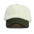 thumbnail image 4 of Baqcunre Baseball Cap, Faux Lamb Wool Baseball Cap for Men Women Teddy Fleece Sports Hats Warm Winter Outdoor Travel Gift, Womens Baseball Caps, Sun Hats for Women, 4 of 4