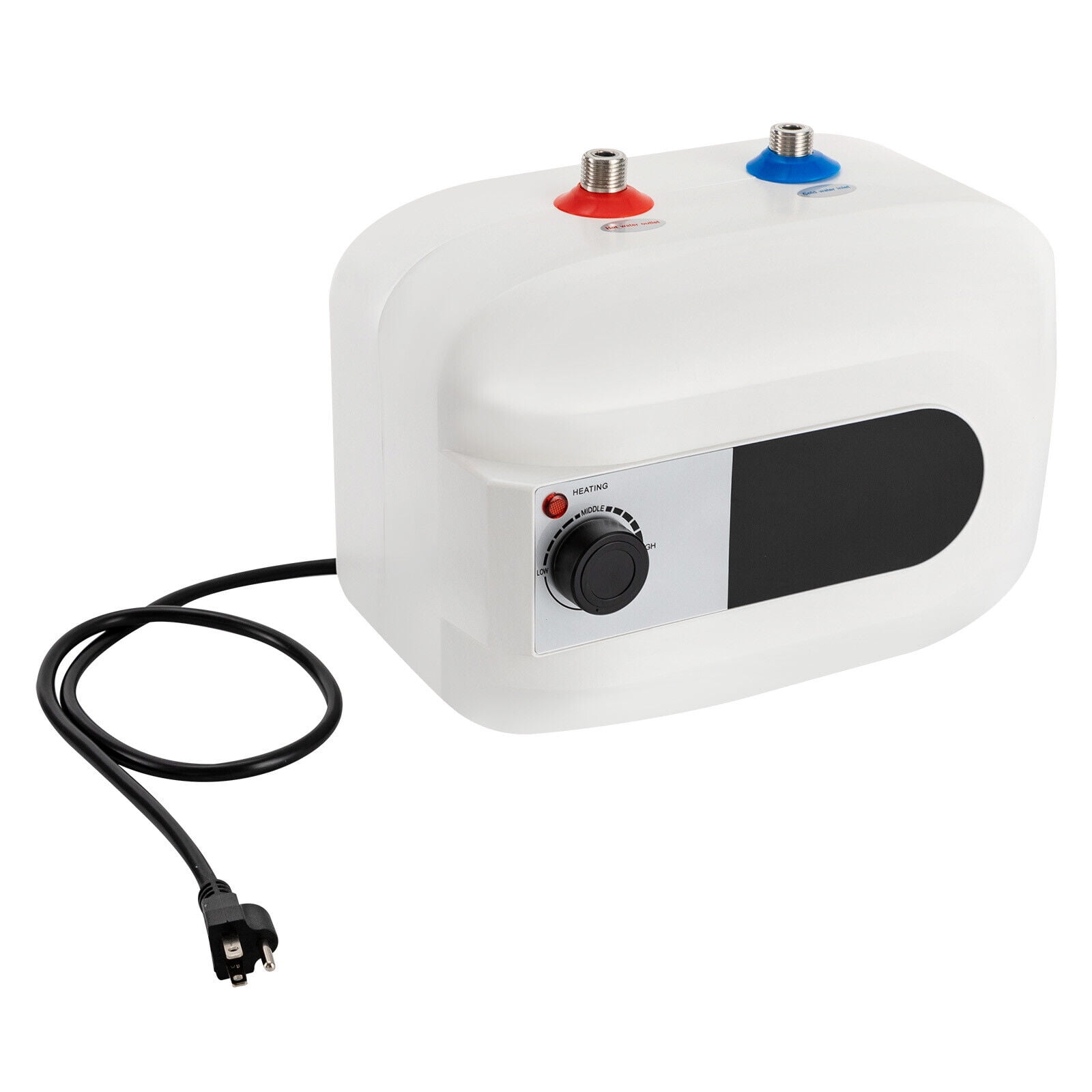 Electric Mini-Tank Water Heater, 110V 1.6 Gallons 1.5KW Instant Point of Use Hot Water Heater for Trailer Bathroom Kitchen Under Sink Counter Cupboard 6L