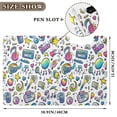 thumbnail image 3 of FORMRS A4 Clipboard Folder with Pen Holder Horizontal Foldable School Office Binder, Blue Doodle Pattern, 3 of 9