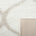 thumbnail image 6 of SAFAVIEH Tahoe Thelma Quatrefoil Shag Area Rug, 5' x 7', White/Silver, 6 of 8