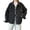 Black, variant on Women's Loose Retro Denim Jacket - Long-Sleeve Cowboy Style Casual Outwear, Black, L