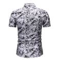 thumbnail image 3 of LSLJS Cardigan Décontracté à Manches Courtes pour Hommes avec Col Rabattu T-Shirt Blouse Tops, 3 of 5