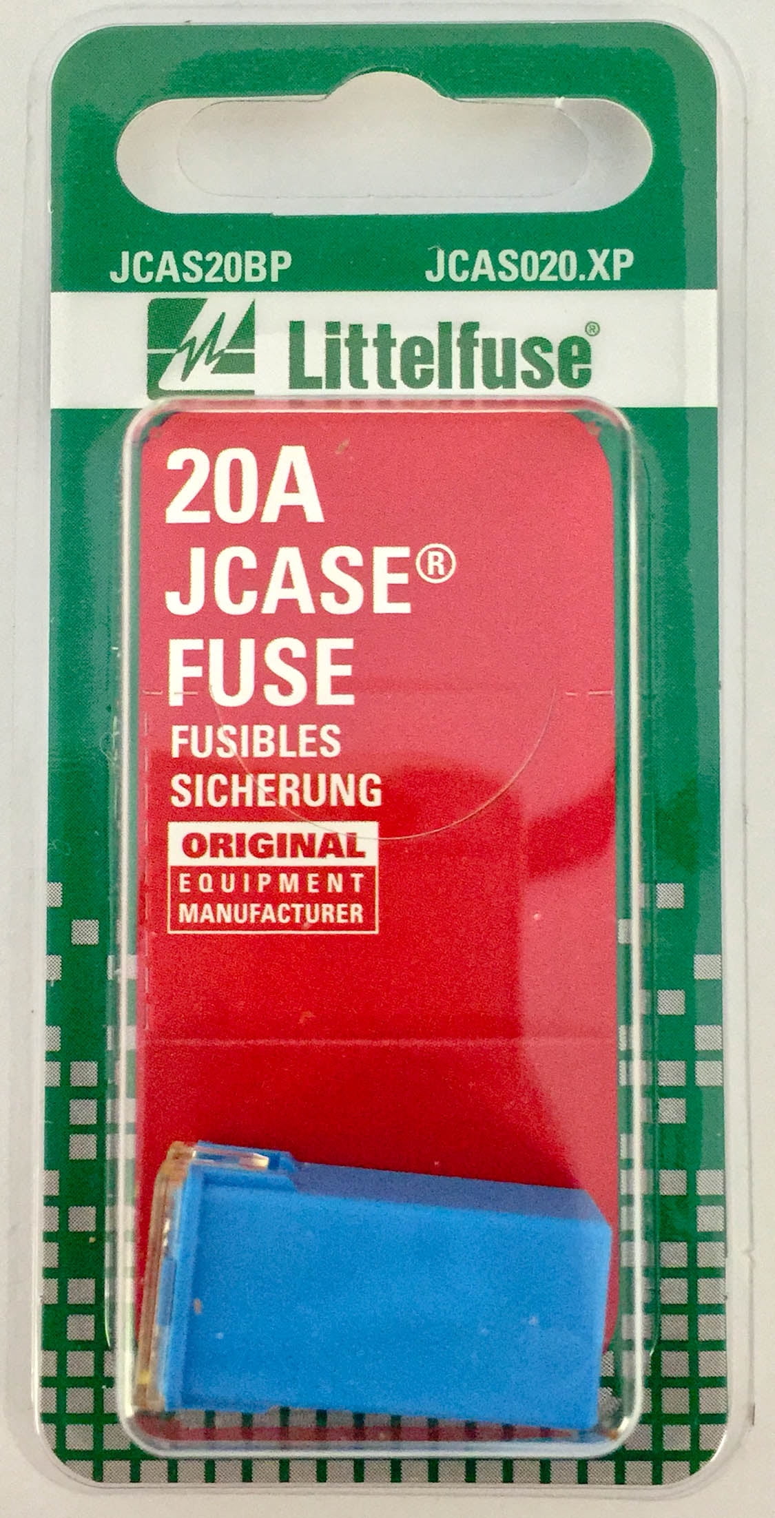 Littelfuse JCAS20BP JCASE 495 Series Automotive Type Cartridge Fuse