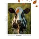 thumbnail image 3 of Qisvanset 12x16 Inch Holstein Spotted Cow Canvas Wall Art, Farm Animal Print Kitchen Green Style Home Decor, 3 of 8