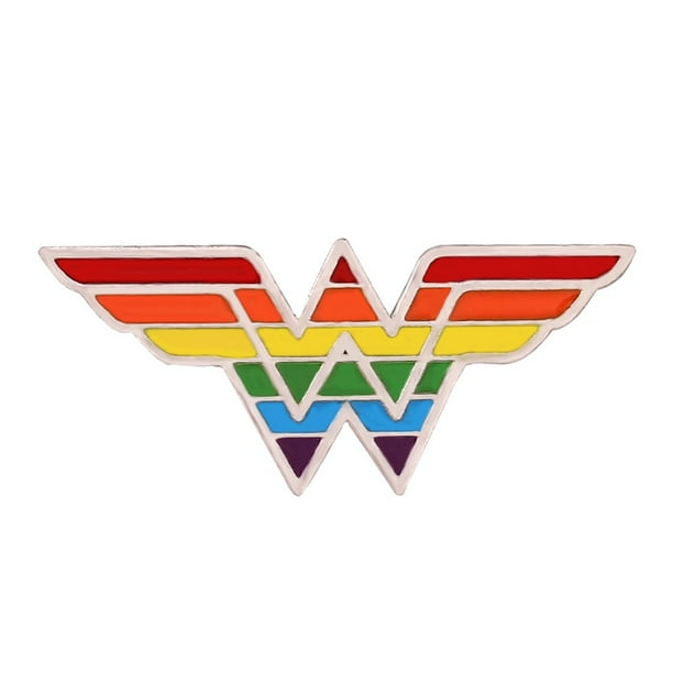 Lindo Color Arco Iris Esmalte Pin Creativo LGBT Metal Broche Insignias Solapa Orgullo Joyería Regalos Accesorios