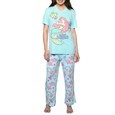 Women's The Little Mermaid Ariel Pajama Set T-Shirt & Pants Disney