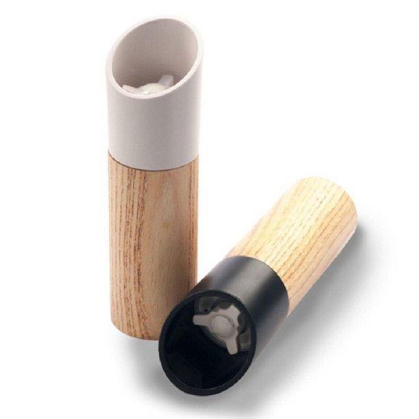 Juego de Molinillo de Sal o Pimienta de 2 Piezas Molinillo de Sal y Pimienta de Madera de Haya Molinillo de Pimienta o Sal de Madera con Rotor de cerámica Ajustable Molinillo de Pimienta de Madera pa