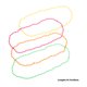 thumbnail image 4 of 1 juego de collar de cuentas de neón, pulsera de cadena de bolas con cuentas, accesorios para vestido de fiesta (collar y pulsera), 4 of 6