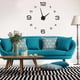 thumbnail image 2 of Reloj de pared NikouMX DIY Acrílico 3D decoración negro plateado, 2 of 8