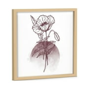 MoDRN Scandinavian Poppy Framed Art Print