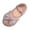 Pink, variant on HUANBAI Fashion Spring And Summer Girls Sandals Party Dress Dance Show Princess Shoes Pearl Rhinestone Bowknot Round Toe Low Heel Comfortable 6.5