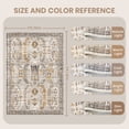 thumbnail image 5 of Roxstand 2'x3' Washable Entryway Rug, Vintage Non Slip Stain Resistant Small Accent Throw Kitchen Rugs, Brown, 5 of 10