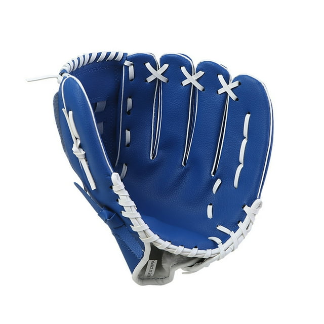 Generic Premium PU Leather Baseball Glove in Blue, 11.5 Inches - Essential Gear for Baseball Enthusiasts