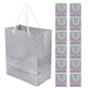 thumbnail image 1 of IDEANATEGRATE 12Ud Bolsas De Papel Para Regalos Con Asas Resistentes Y Color Plata Para Diversas Ocasiones, 1 of 6