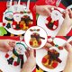 thumbnail image 2 of Yuarrent 1/3/6 Uds. Adornos navideños muñeco de nieve cocina vajilla titular bolsa fiesta regalo ornamento adornos navideños para la del Type3 NO3, 2 of 6