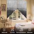 thumbnail image 5 of Swag Curtain Valances Black Beach Ocean Swag Valances for Kitchen Windows Ombre Abstract Oil Painting Short Topper Curtains Valance Tier Pair for Kitchen Bedroom Living Room Bathroom 28"x36", 5 of 8
