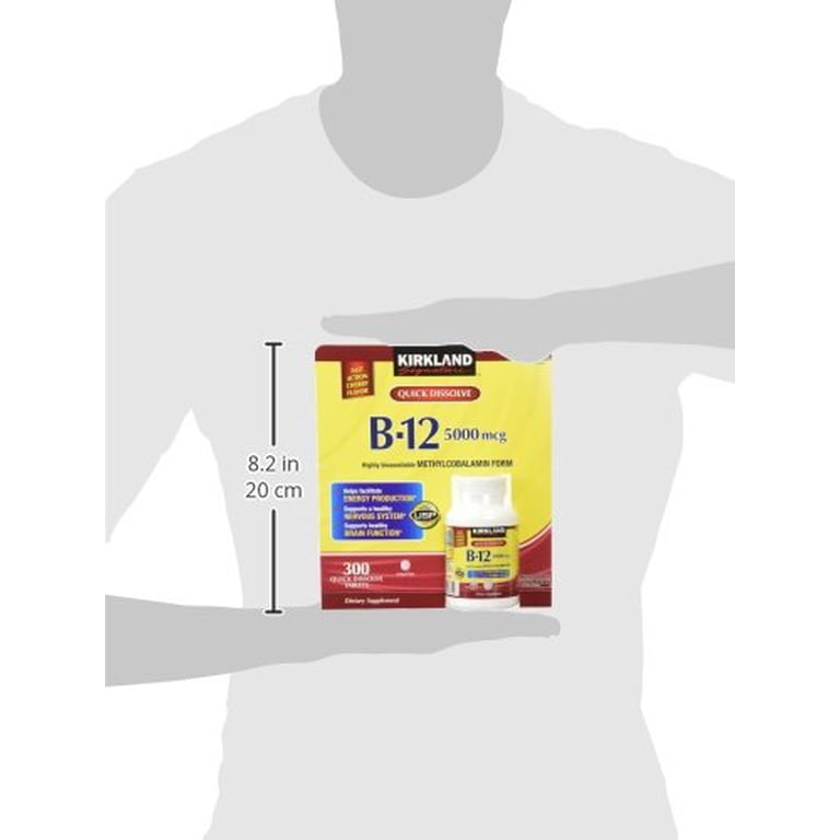 Kirkland Signature Quick Dissolve B-12 5000 mcg., 300 Tablets