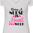 thumbnail image 4 of Inktastic Nurse Appreciation Cute Women's V-Neck T-Shirt, 4 of 5