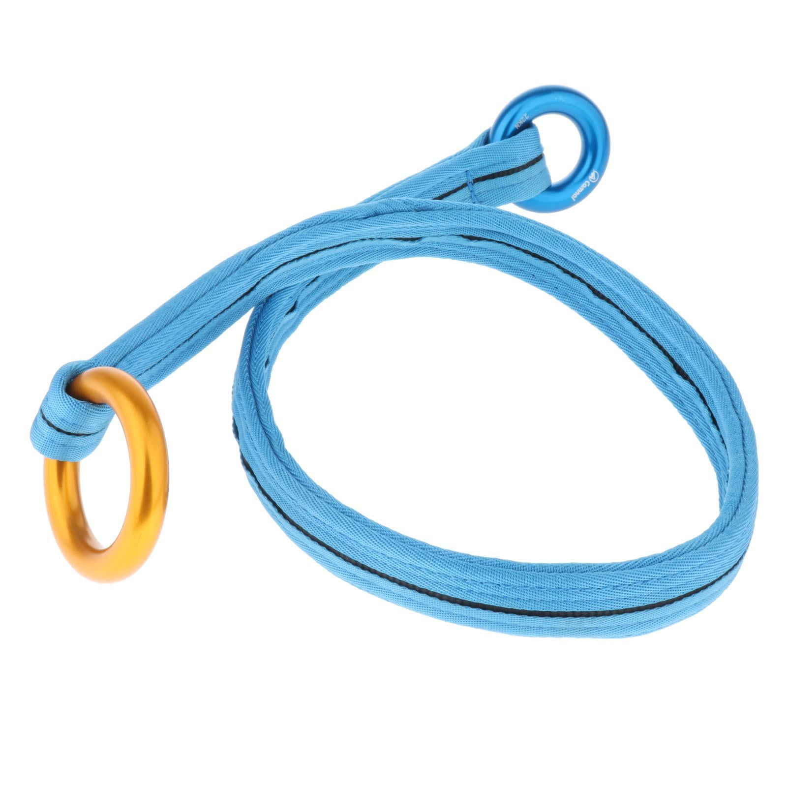 Wswqop Tree Arborist Friction Saver, Retrievable Anchor, Durable Climbing Rope And Camp Cambium Saver for Rock Climbing Hiking Camping Outdoor Exploring , Blue 120cm