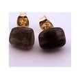 thumbnail image 7 of Natural Smoky Quartz Gold Stud Earrings NSQGSE2, 7 of 7