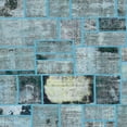 thumbnail image 1 of Ahgly Company Machine Washable Indoor Square Abstract SkyBlue Area Rugs, 6' Square, 1 of 7