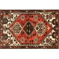 thumbnail image 1 of Ahgly Company Indoor Rectangle Traditional Crimson Red Persian Area Rugs, 5' x 7', 1 of 6