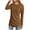 Khaki, variant on ZyeKqe Women Long Sleeve Tops Crewneck Ribbed Knit Buttons Shirts Fall Casual Lightweight Fashion Sweaters