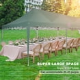 thumbnail image 5 of HOTEEL 10x30 Pop Up Canopy Tent with 8 Sidewalls,Wave Eave Heavy Duty Canopy Tent for Outside ,Camping,Wedding,Ez tents for party with Roller Bag Thickened Frame Large Space UV 50+ Waterproof,Gray, 5 of 11