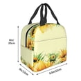 thumbnail image 2 of Defioc Sunflowers On A Yellow Background Print Lunch Box,Lunch Bag for Women Men Reusable Insulated Lunch Tote for Work/Office/Picnic/Travel, 2 of 6