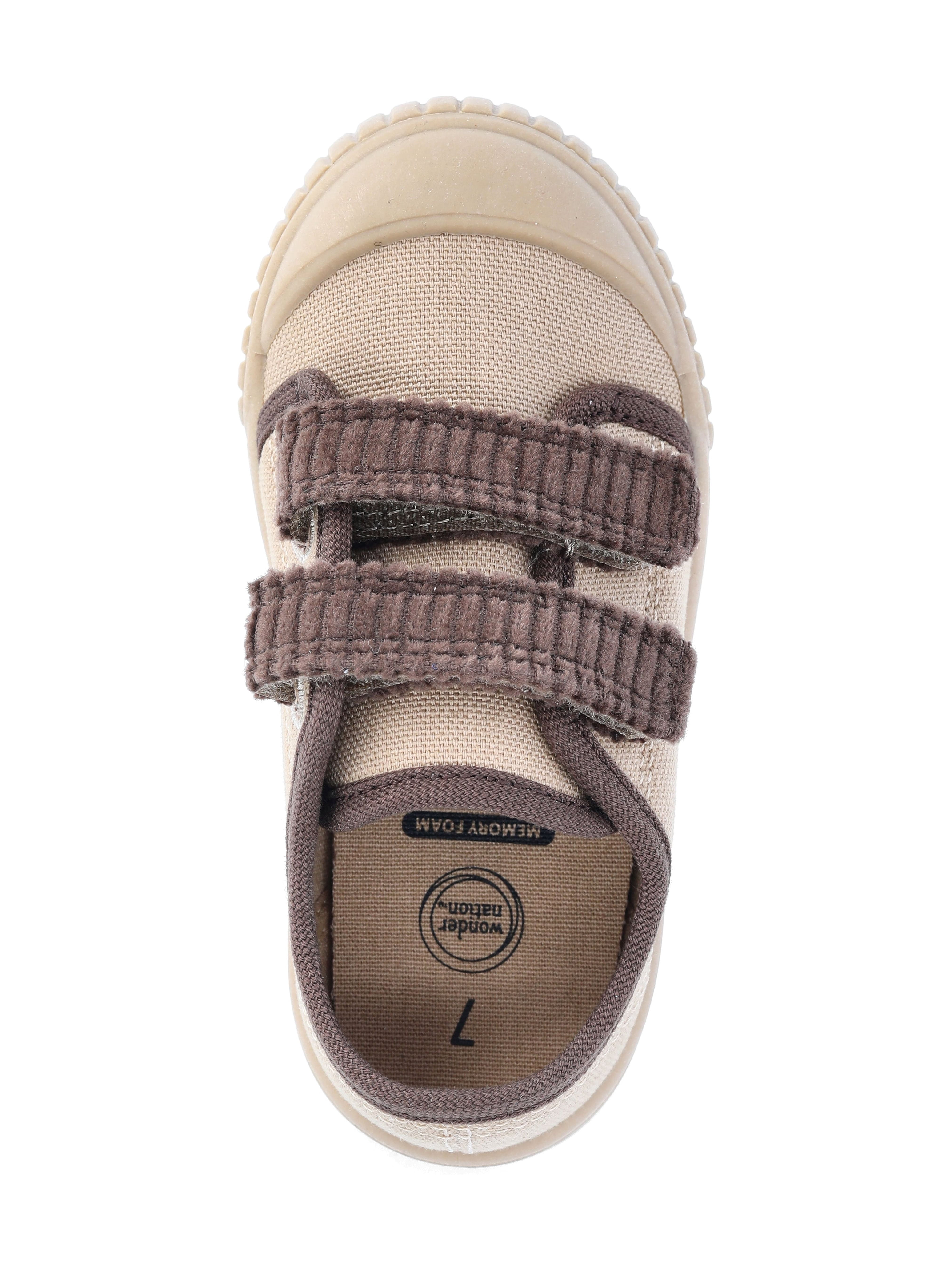 Wonder Nation Baby & Toddler Kids Two-Strap Bump Toe Sneakers