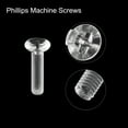 thumbnail image 4 of Unique Bargains M4x20mm Plastic Phillips Machine Screws, PC Flat Head Machine Bolts 25 Pack, 4 of 4