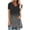B, variant on SHOPESSA Womens Tops Fashion Gradient Printed Blouse V-neck Short Sleeve Tunic Tops Casual Summer Long Shirts for Women to Wear with Leggings
