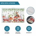 thumbnail image 6 of Pastoral Mushroom Fox Placemats Set of 12, Watercolor Eucalyptus Botanical Placemats for Dining Table, Place Mats for Kitchen Tabletop, Waterproof Wipeable Dining Table Mats Set, 6 of 9